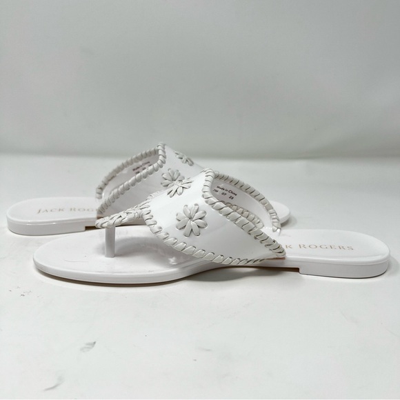 Jack Rogers White Floral Sandals - Picture 3 of 8